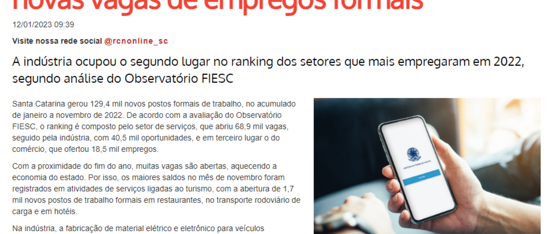 Reportagem RCN