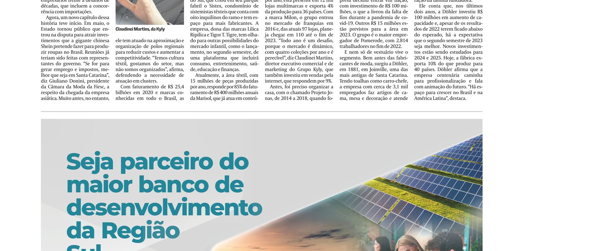 Setor têxtil busca maior competitividade com polos regionais