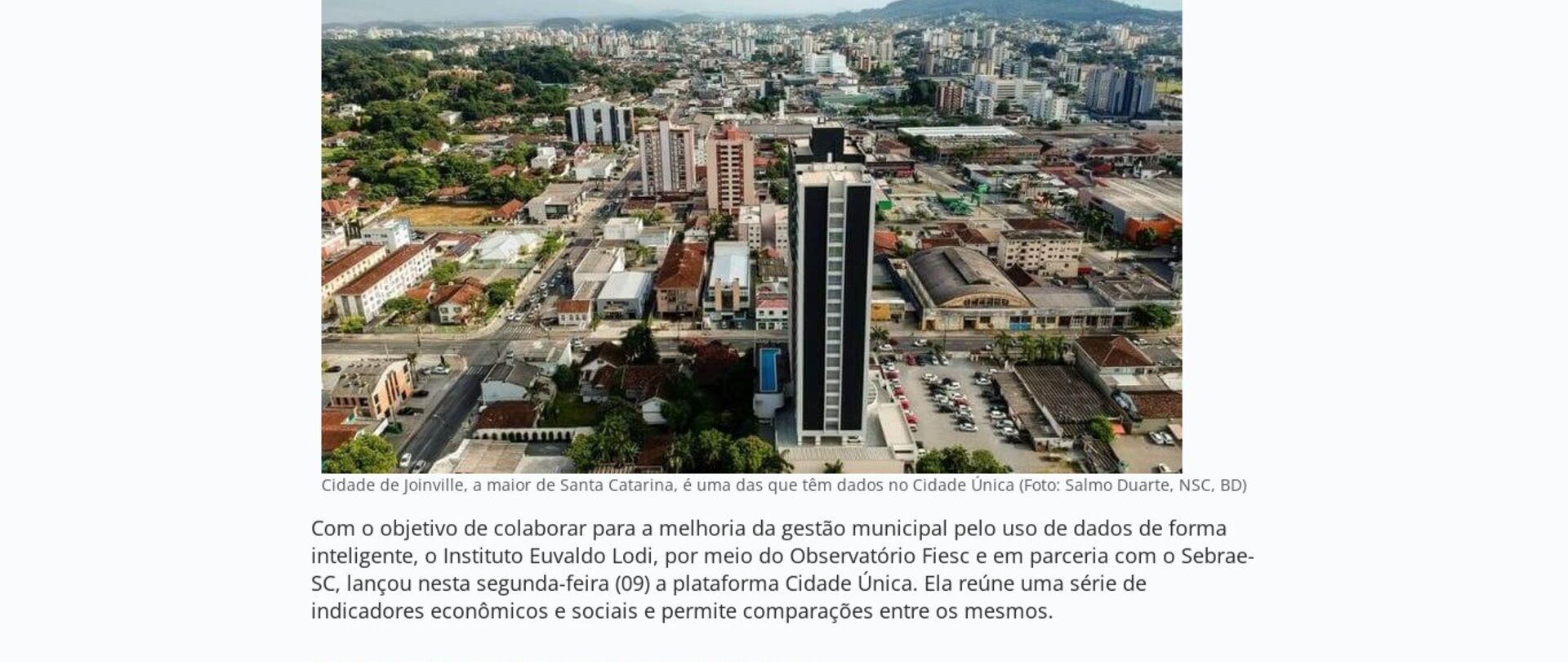 Plataforma Cidade Única informa dados de municípios e permite análises