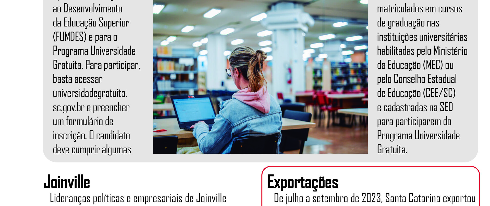 Exportações no terceiro trimestre