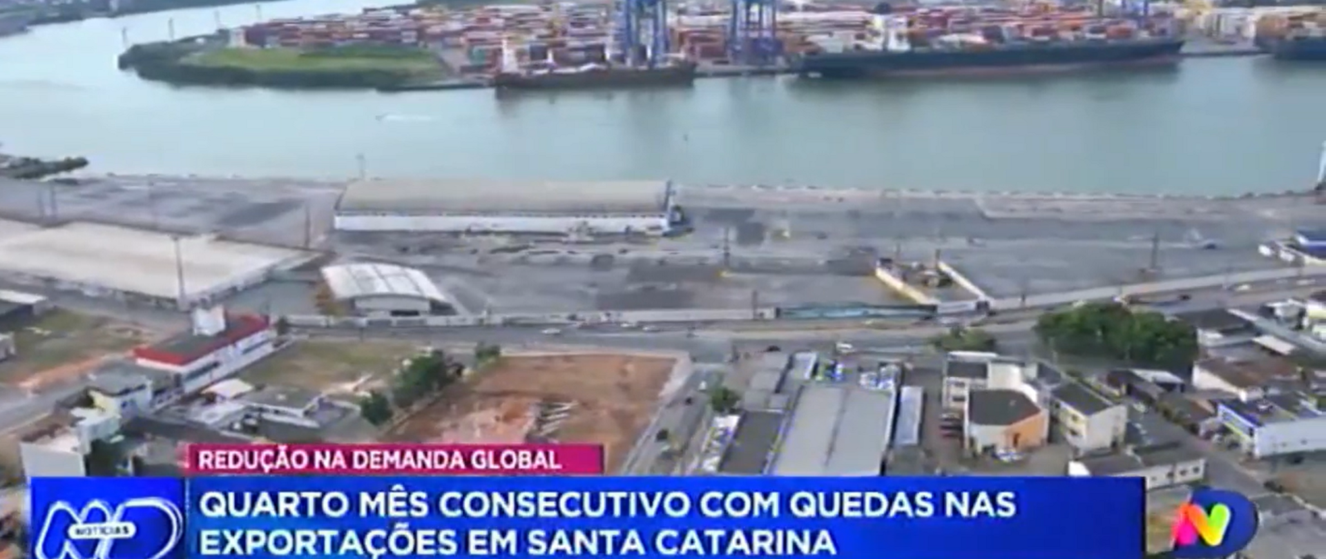 Queda nas exportações em SC