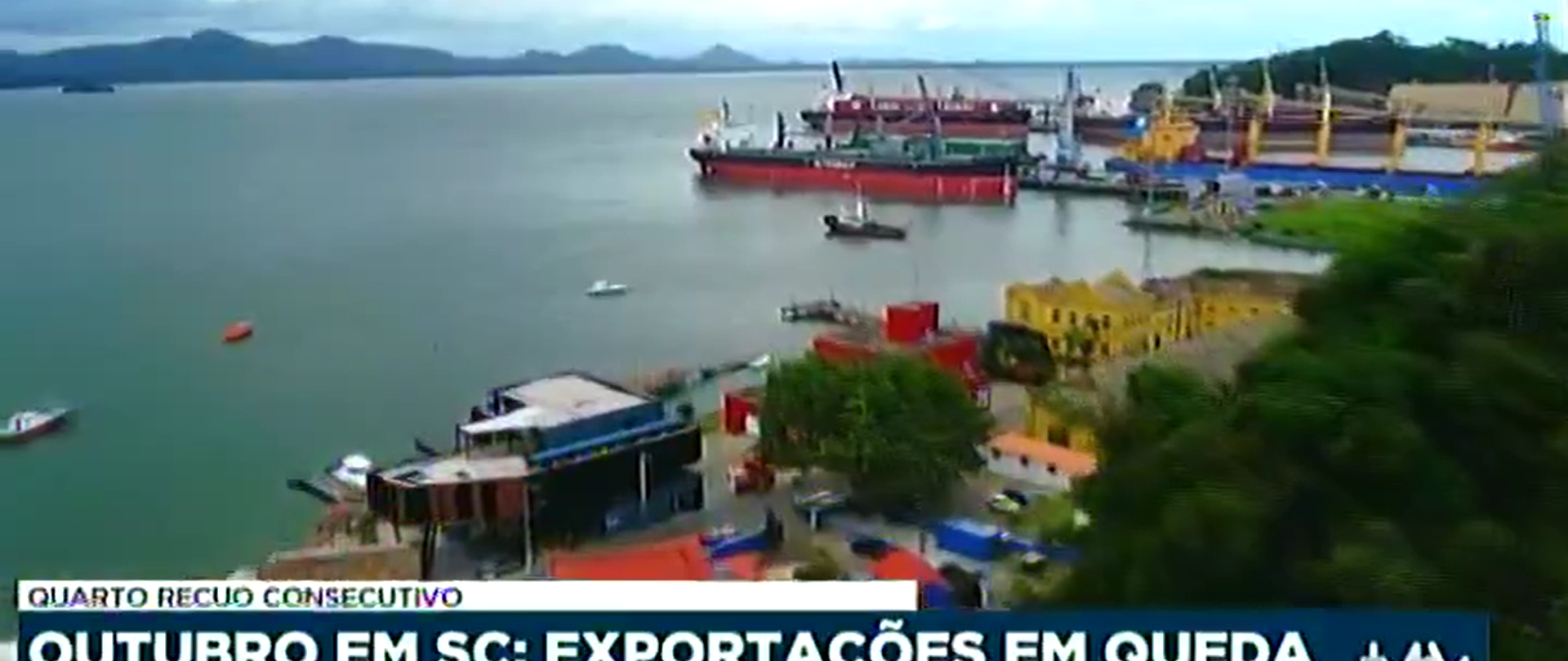 Exportações de SC caem pelo 4° mês seguido