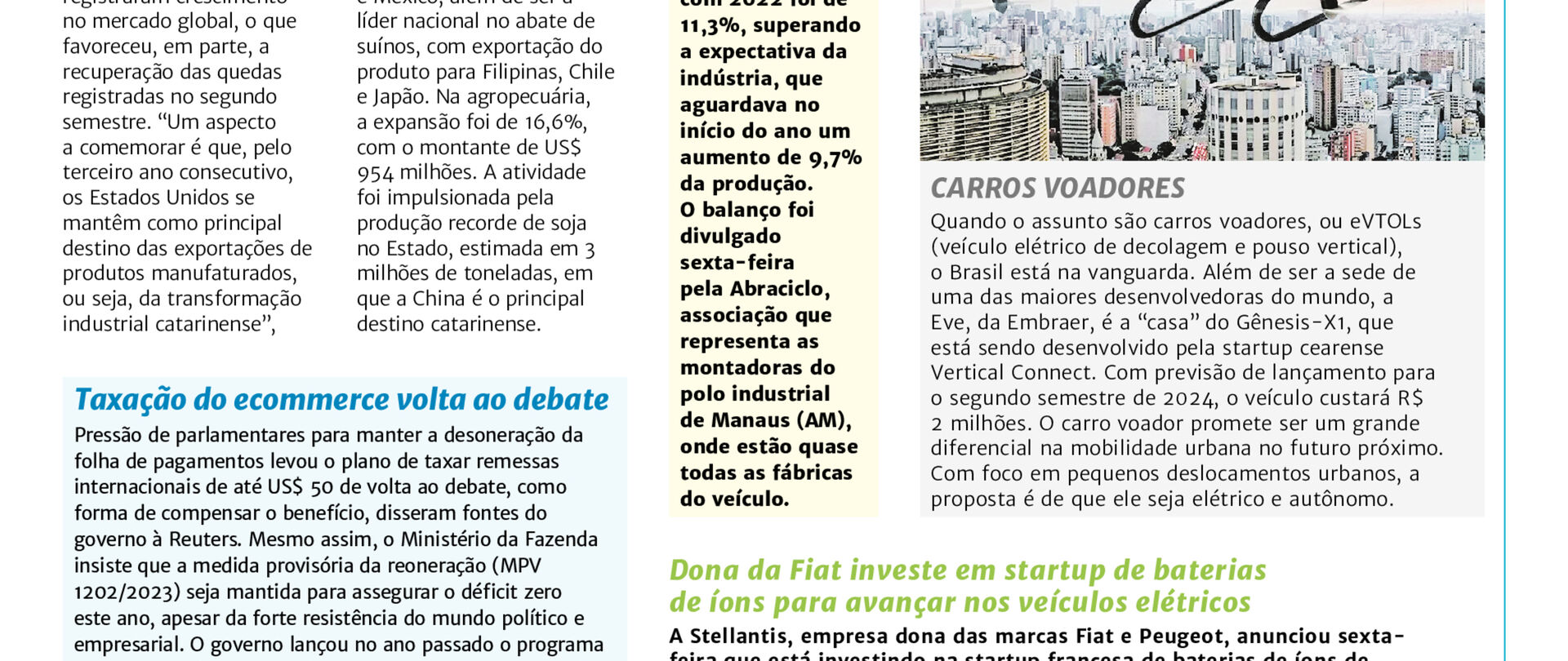 Santa Catarina exporta US$ 11,6 bilhões em 2023