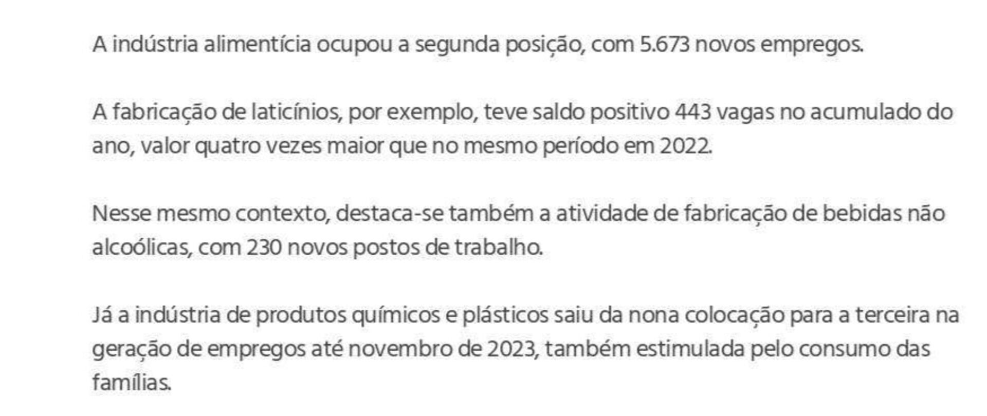 Indústria de transformação de SC é a 3ª que mais emprega no país