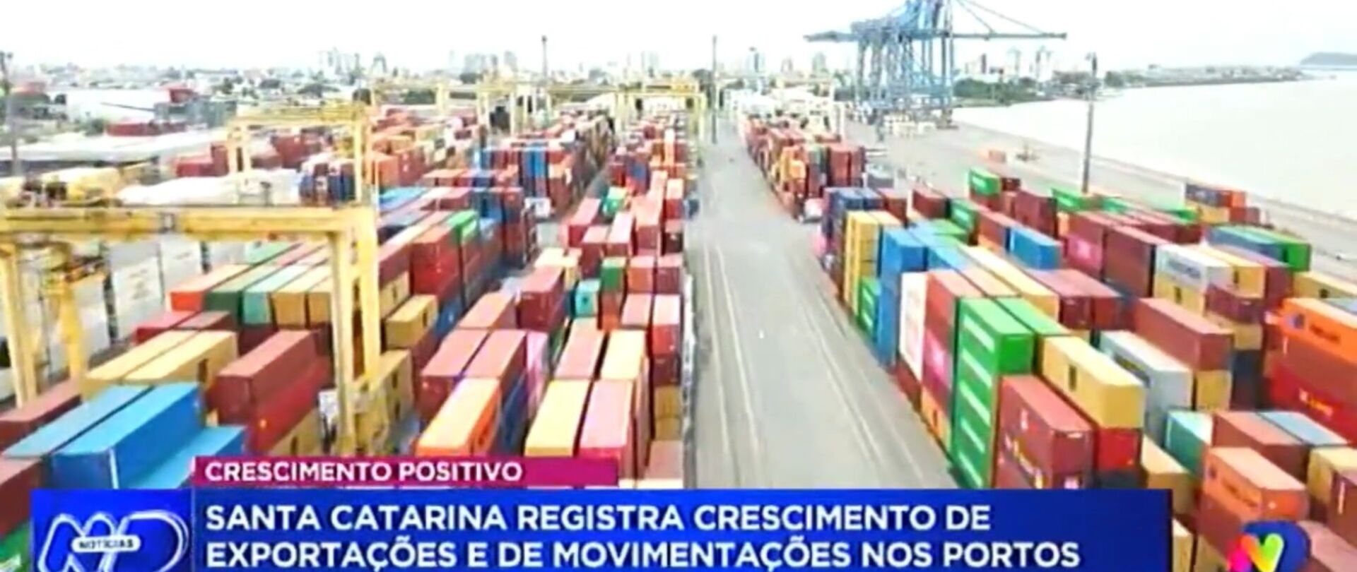 SC registra crescimento de exportações e de movimentações nos portos