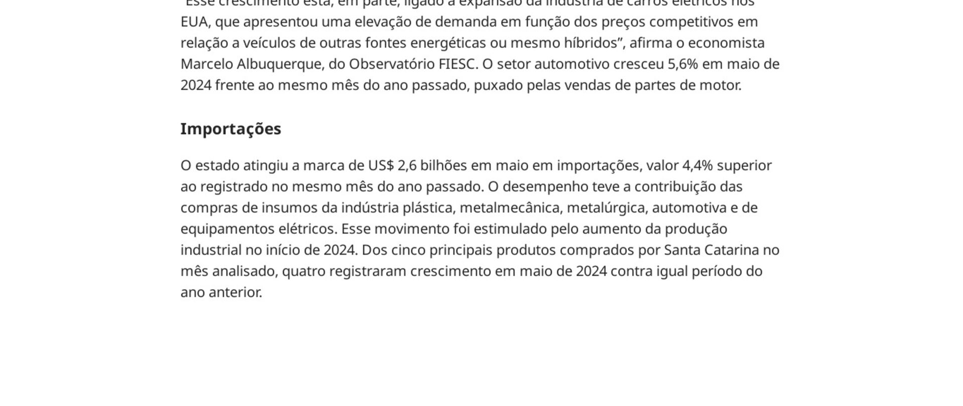 Exportações de SC somam US$1 bilhão em maio