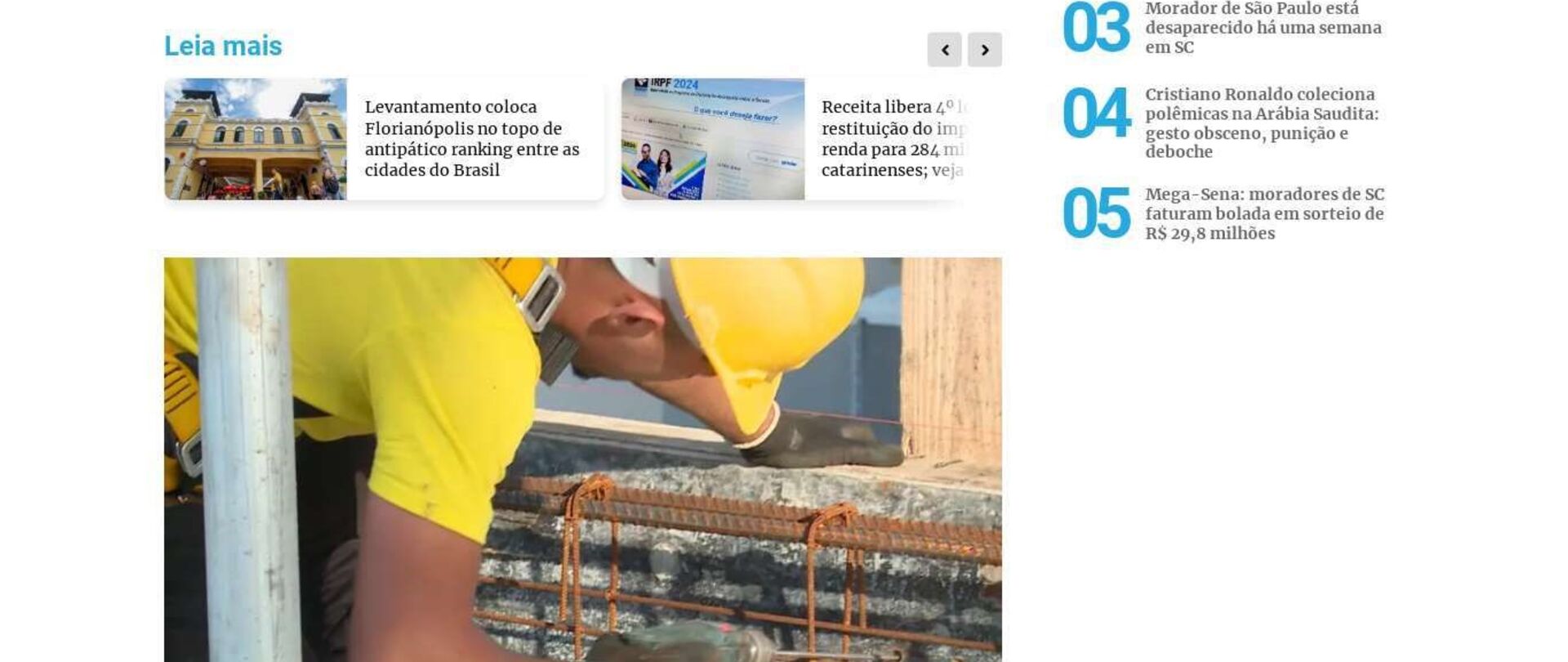 Construção civil, vestuário e alimentos: conheça as cinco cidades que puxam a indústria de SC