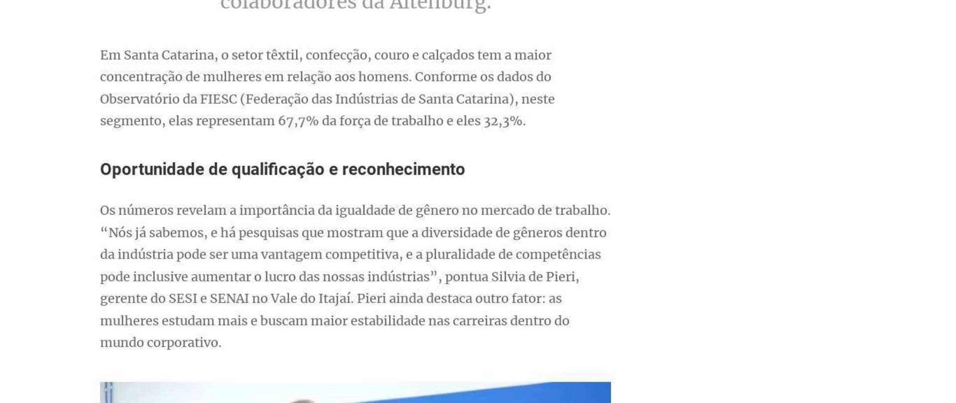 Indústria catarinense se destaca na contratação de mulheres 