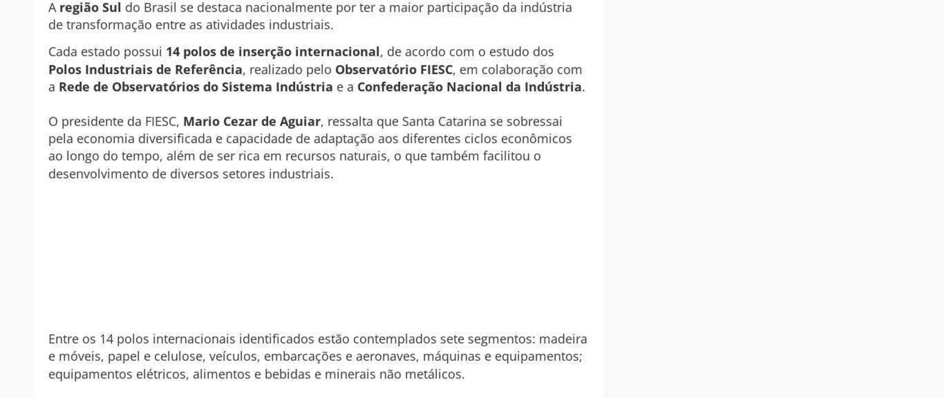 SC é o 2º estado com mais polos internacionais do país 