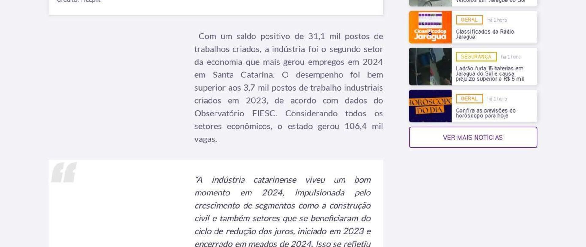  31,1 mil vagas geradas em 2024 na indústria de SC 