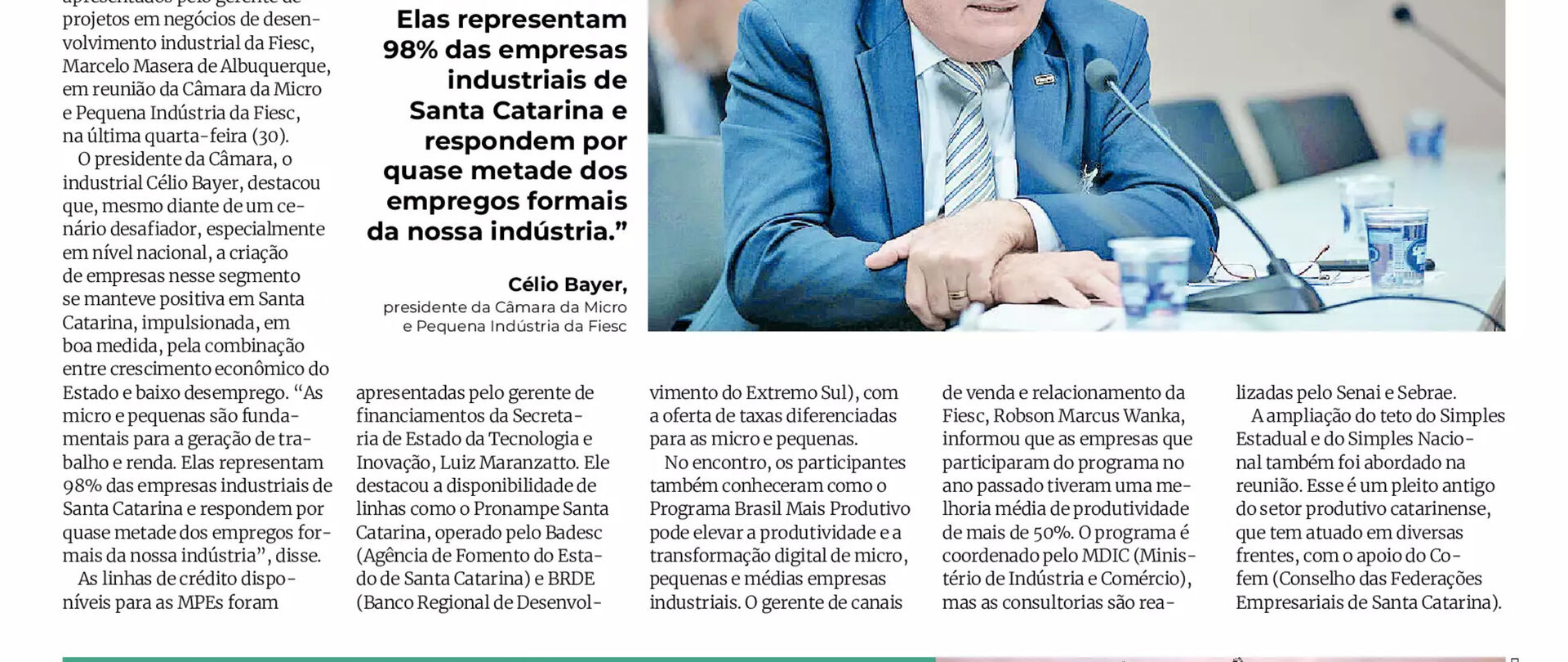 Indústria catarinense abre 35,9 mil vagas no primeiro trimestre do ano 