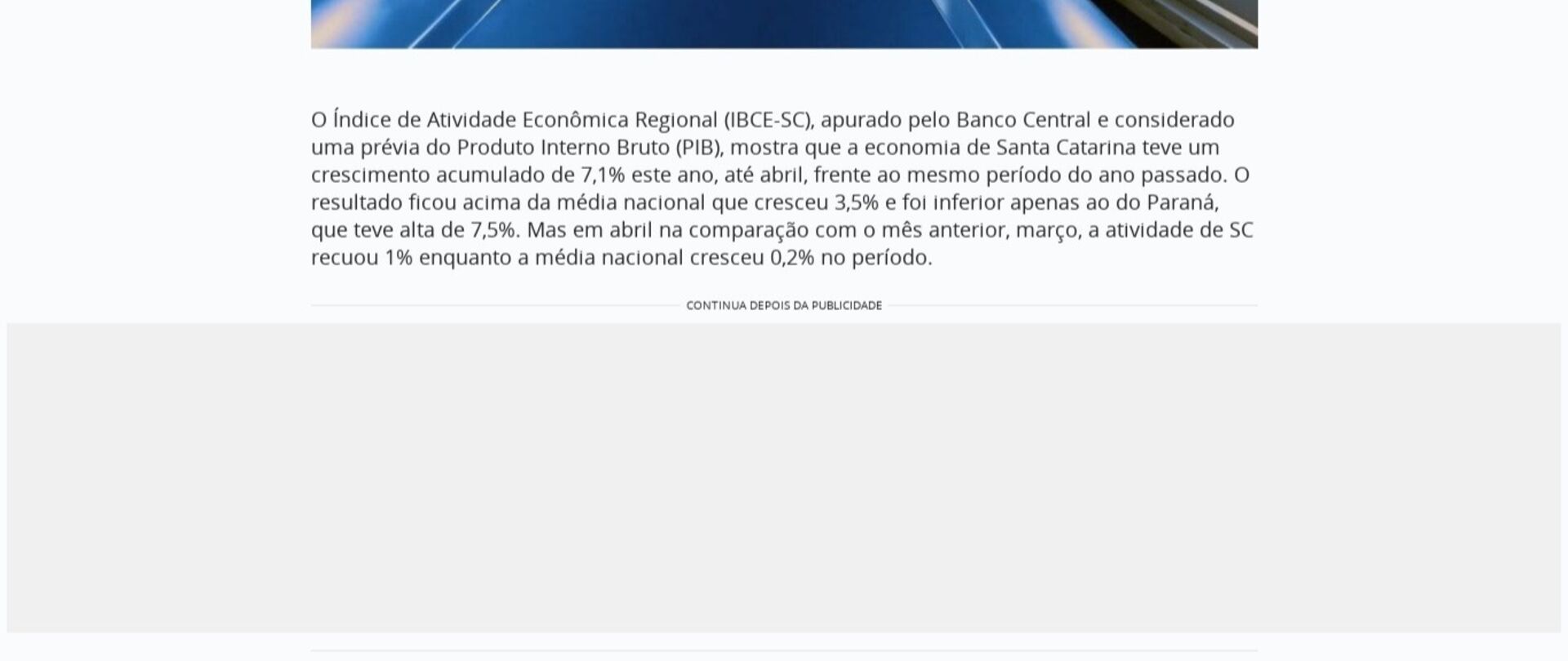 Atividade econômica de SC tem segunda maior alta do país, mas está desacelerando