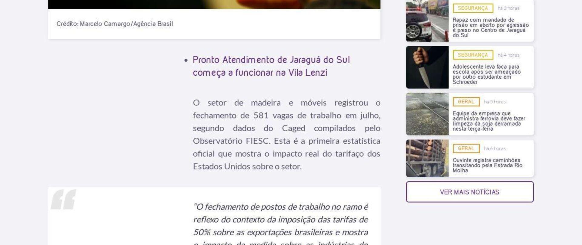 Setor de madeira e móveis fecha 581 vagas em julho no estado